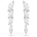 Mesmera set Set (3), Marquise cut, White, Rhodium plated